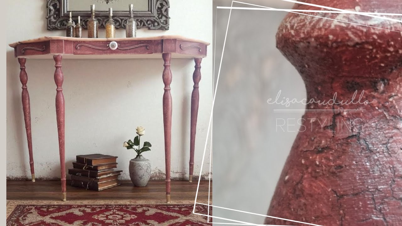 Restauro Consolle Antica: Patina e Effetto Craquelè con Magic Paint, WoodUbend e Posh Chalk | DIY