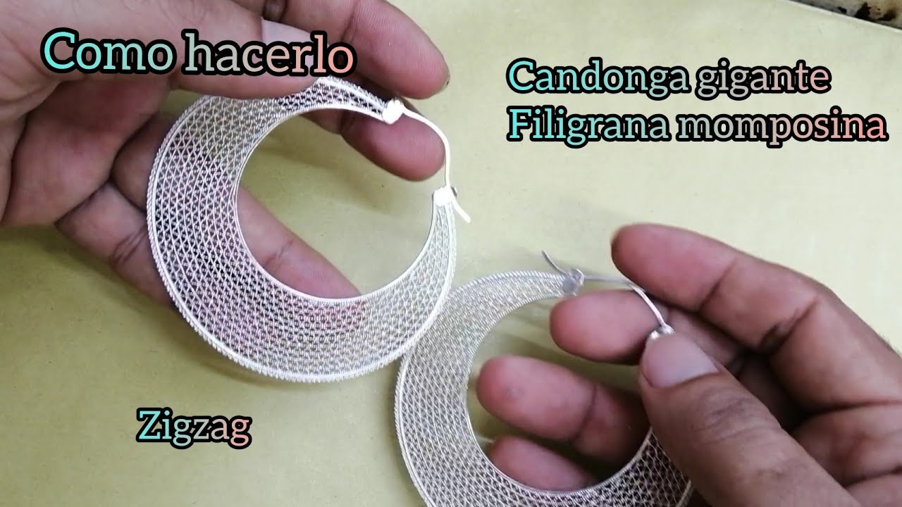 Candongas gigante de filigrana momposina #filigranjoyas #filigranamomposina #candogas #zigzag