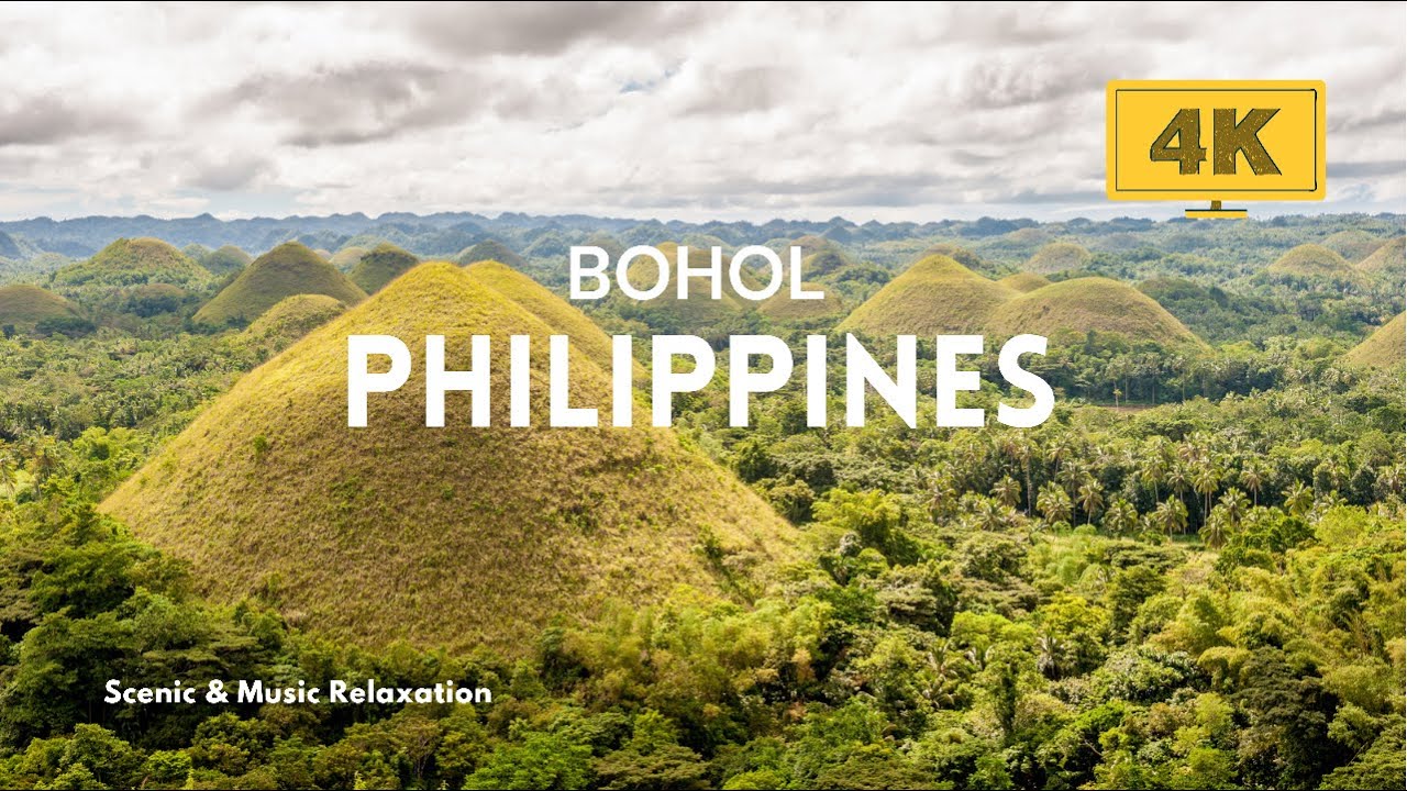 Bohol Philippines - 4k Scenic With Calming Music For Relaxation
