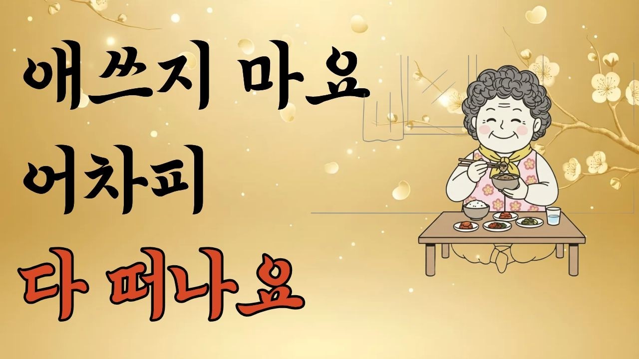 안 맞는 친구 억지로 만나지 마세요.나이 들수록 친구가 없어지는 진짜 이유