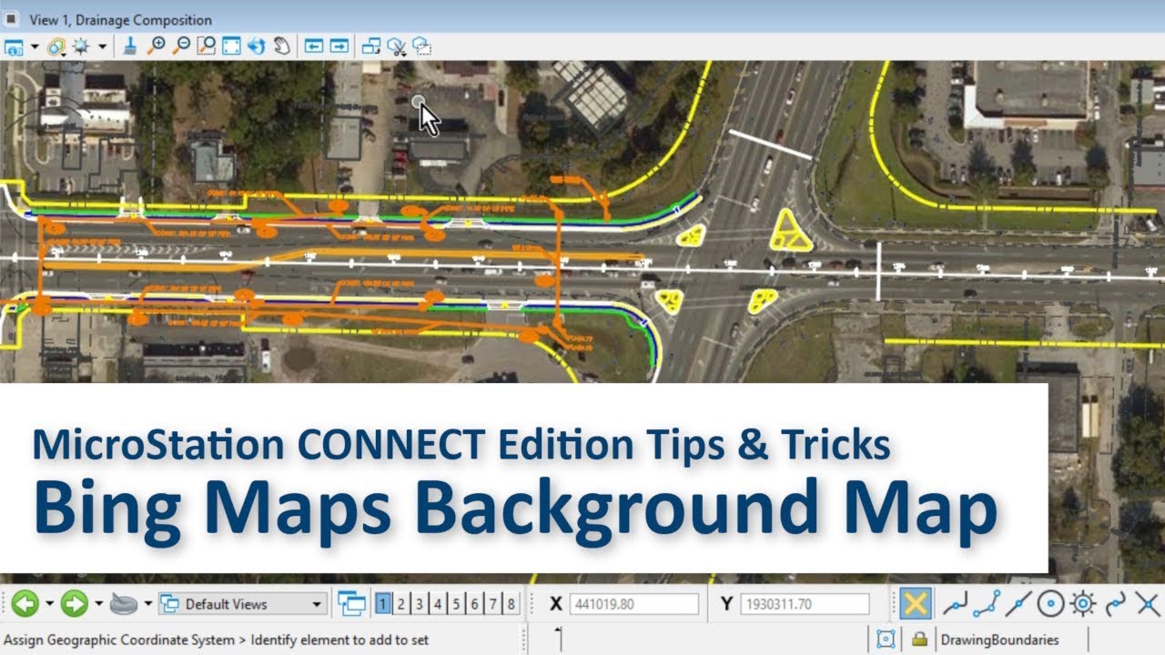 MicroStation CONNECT Edition Tips & Tricks: Bing Maps Background Map