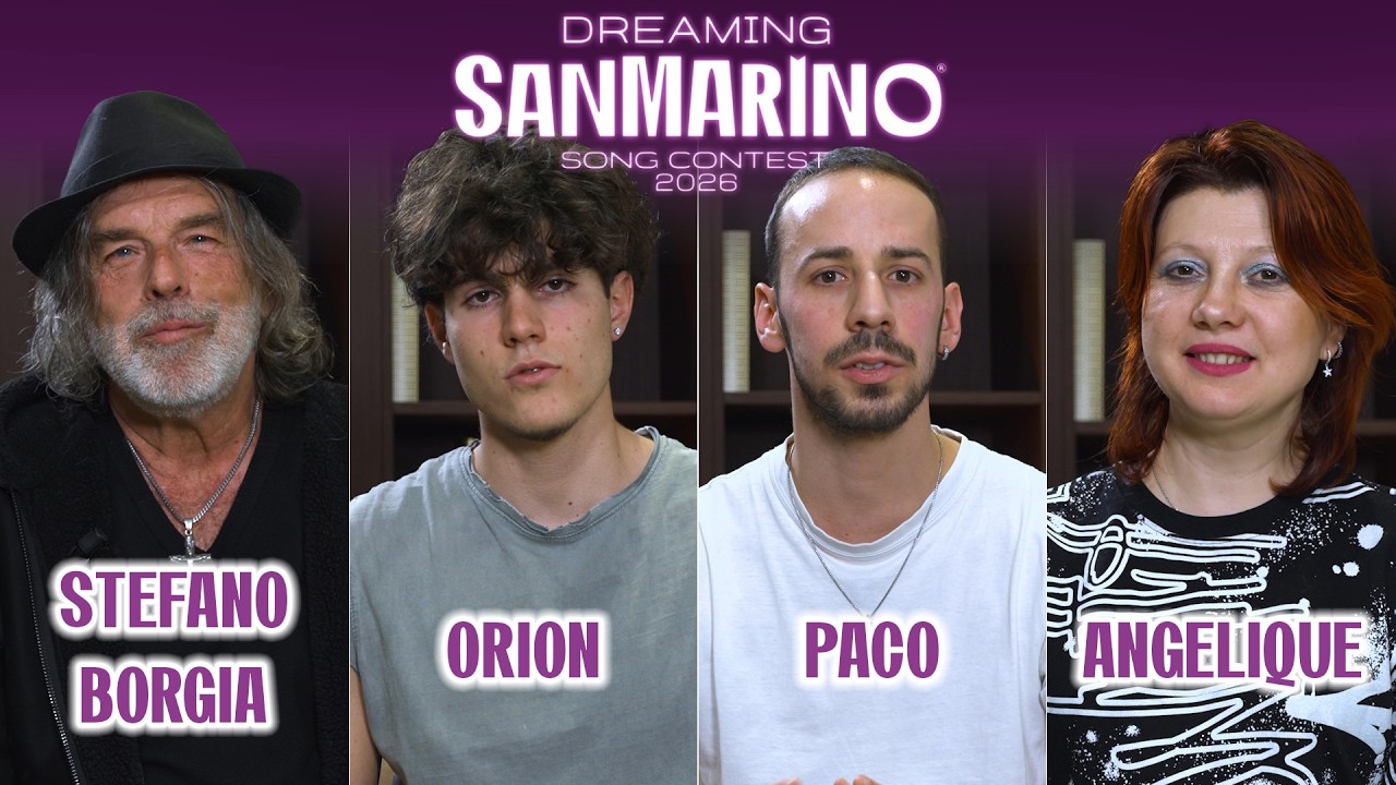 Stefano Borgia, Orion, Paco e Angelique - Dreaming San Marino Song Contest - I casting