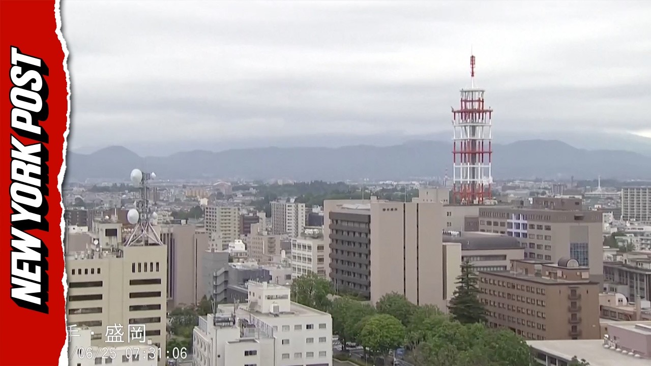 Multiple Cameras Show Moment 6.9-Magnitude Earthquake Strikes Japan