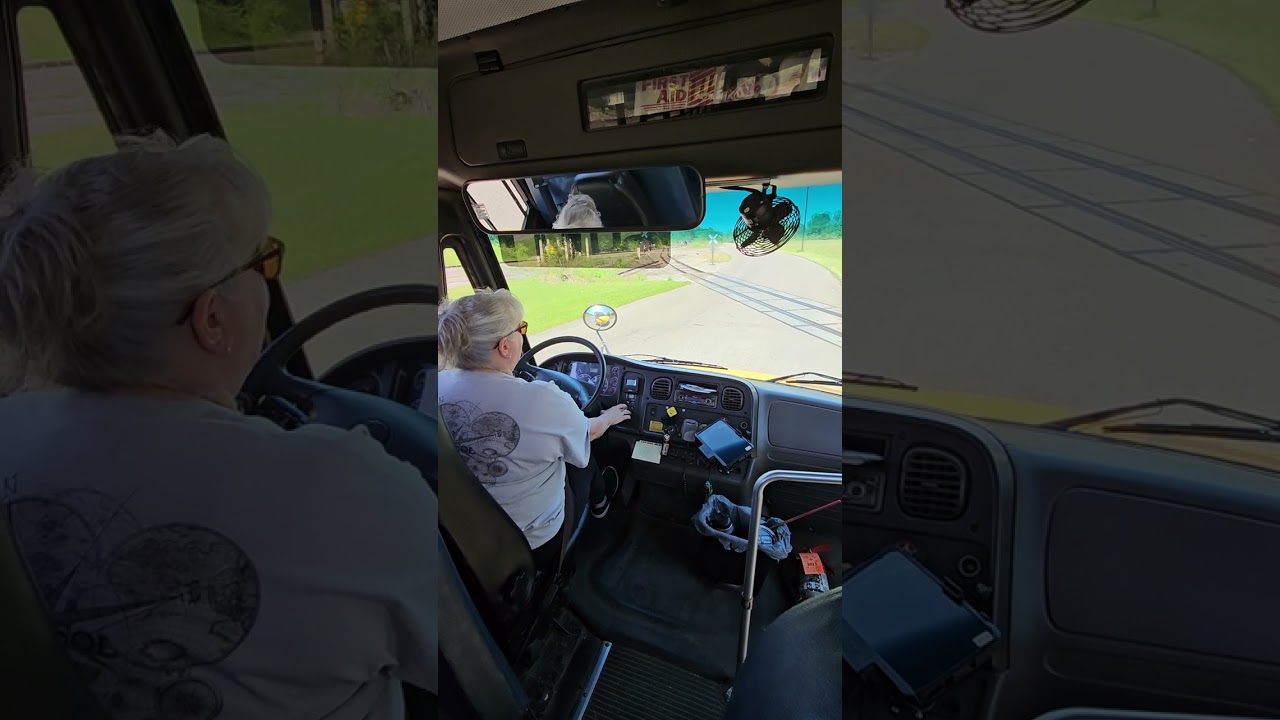 Ohio School Bus Railroad Crossing