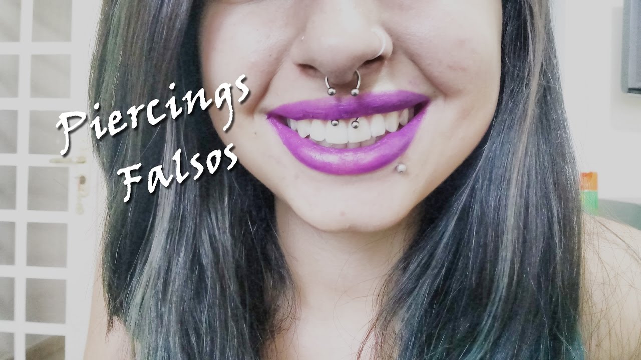 COMO FAZER PIERCING FALSO! - Bianca Zara