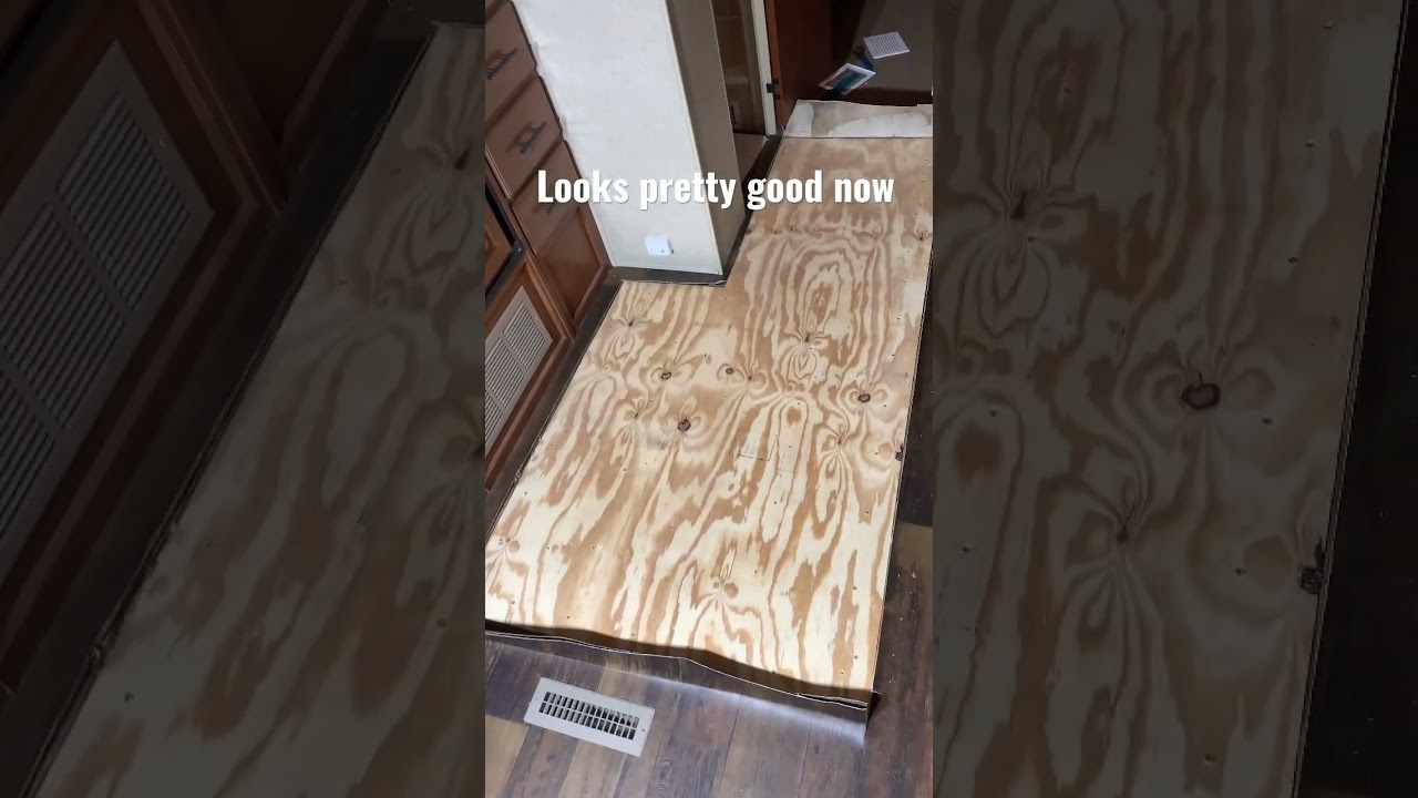Repairing a camper floor pt2...#shorts #h2a #repair #carpenter #camper #solidworks
