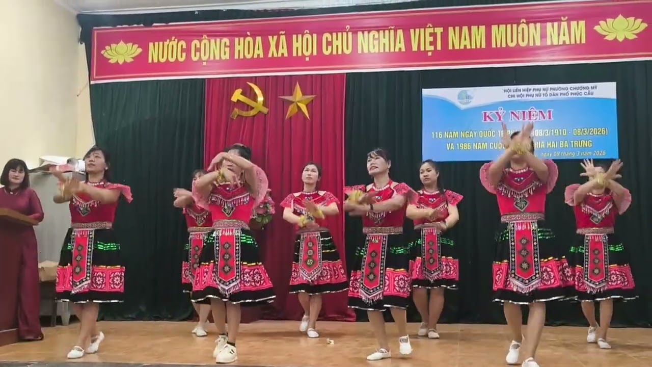 MÚA VẤN VƯƠNG CHỢ TÌNH 🌹🌹ĐỘI MÚA TỔ DÂN PHỐ PHÚC CẦU 🌹🌺 2026💔❤️❣️♥️🌹 8..3 