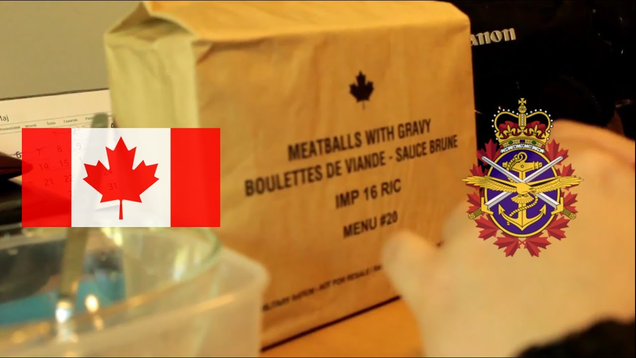 Co jedzą żołnierze? wojskowa Kanadyjska racja żywnościowa menu 16 - Canada MRE