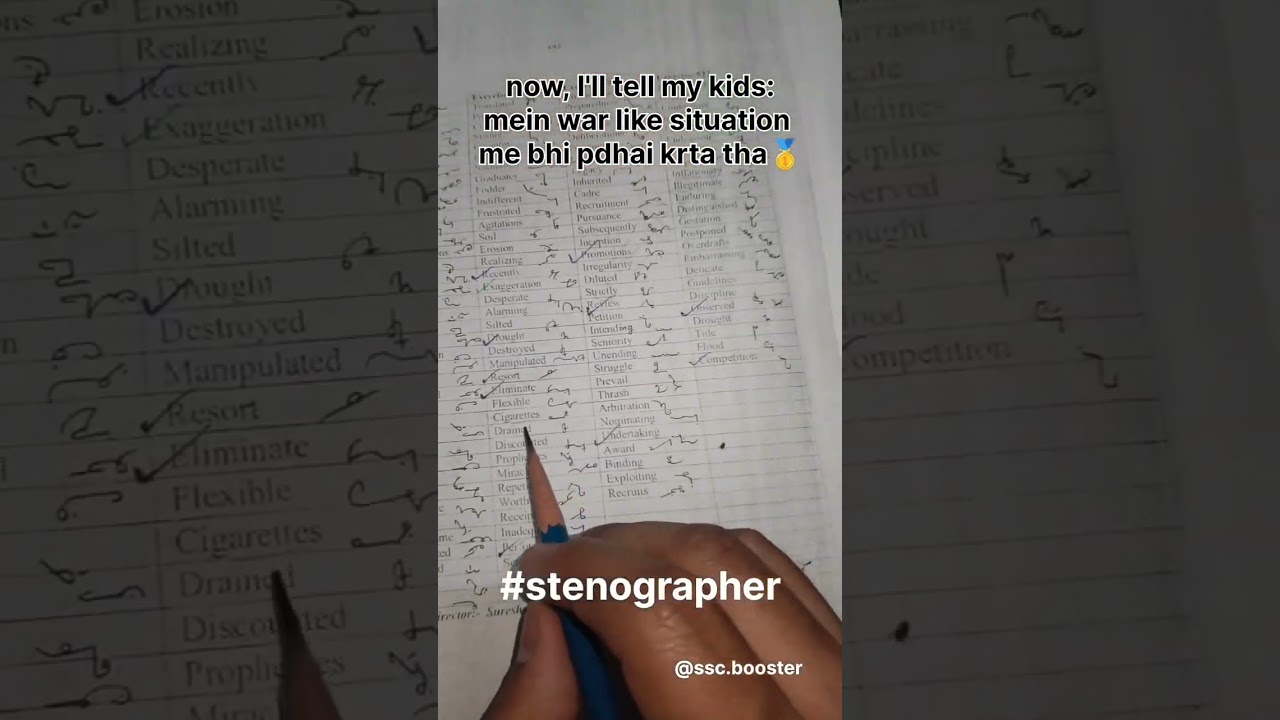 SSC STENOGRAPHER 2025    CBT+ SHORTHAND  PREPARATION