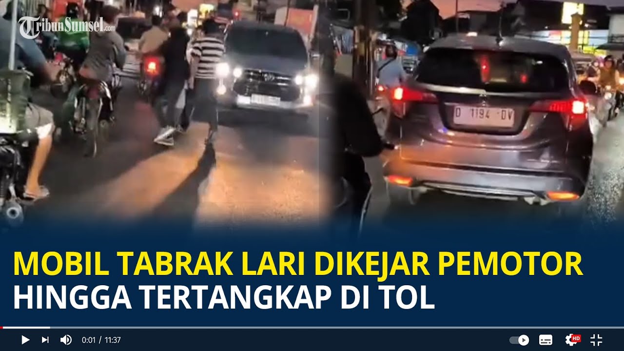 Viral Mobil Tabrak Lari di Ciwastra, Dikejar Pemotor Hingga Tertangkap di Tol Gedebage