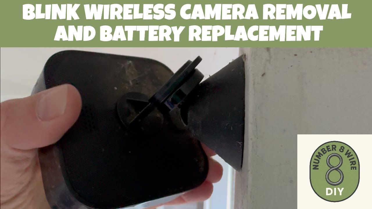 How to Replace Blink Wireless Camera Batteries (ball mounted) 