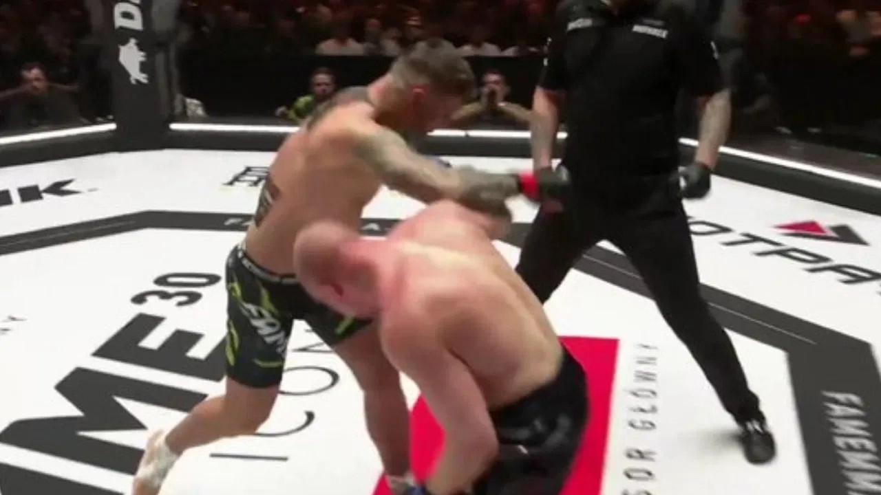 ALAN KWIECIŃSKI VS SIWY NA FAME MMA 30! CIĘŻKI NOKAUT ALANIKA! CAŁA WALKA!