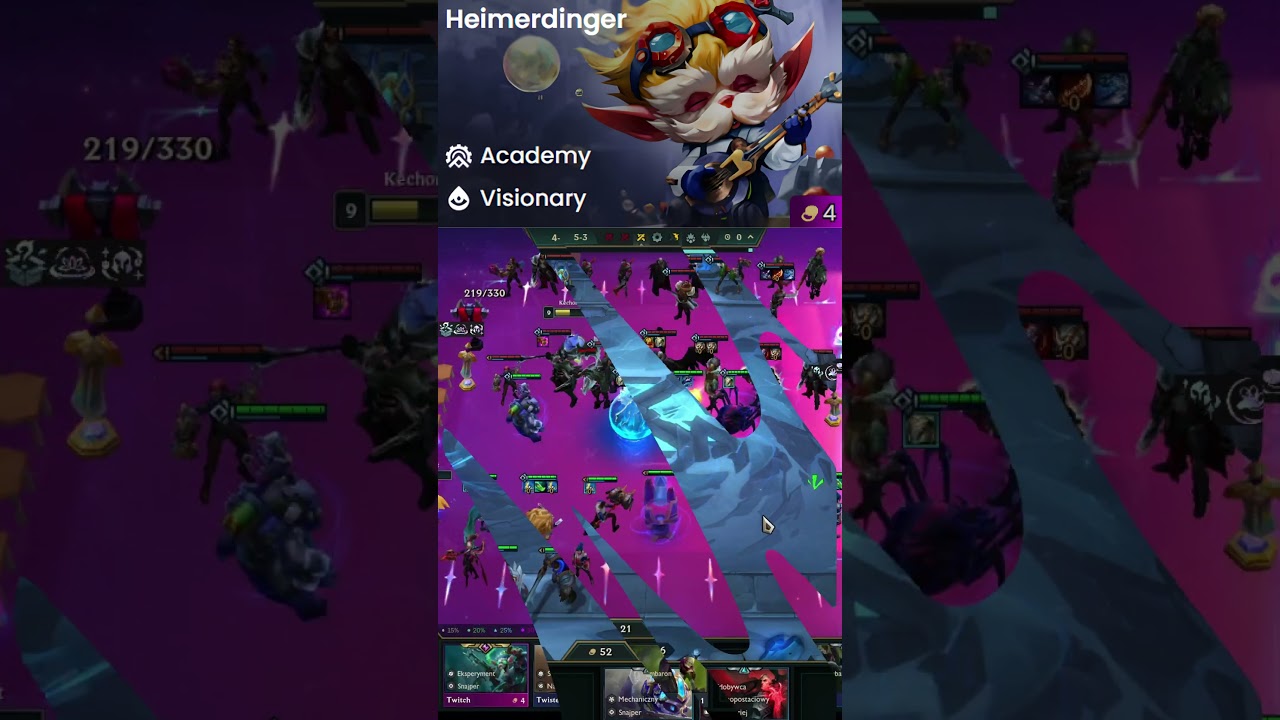 synergia akademii całkowicie oddaje #leagueoflegends #riotgames #tftpl #arcane #set13 #heimerdinger