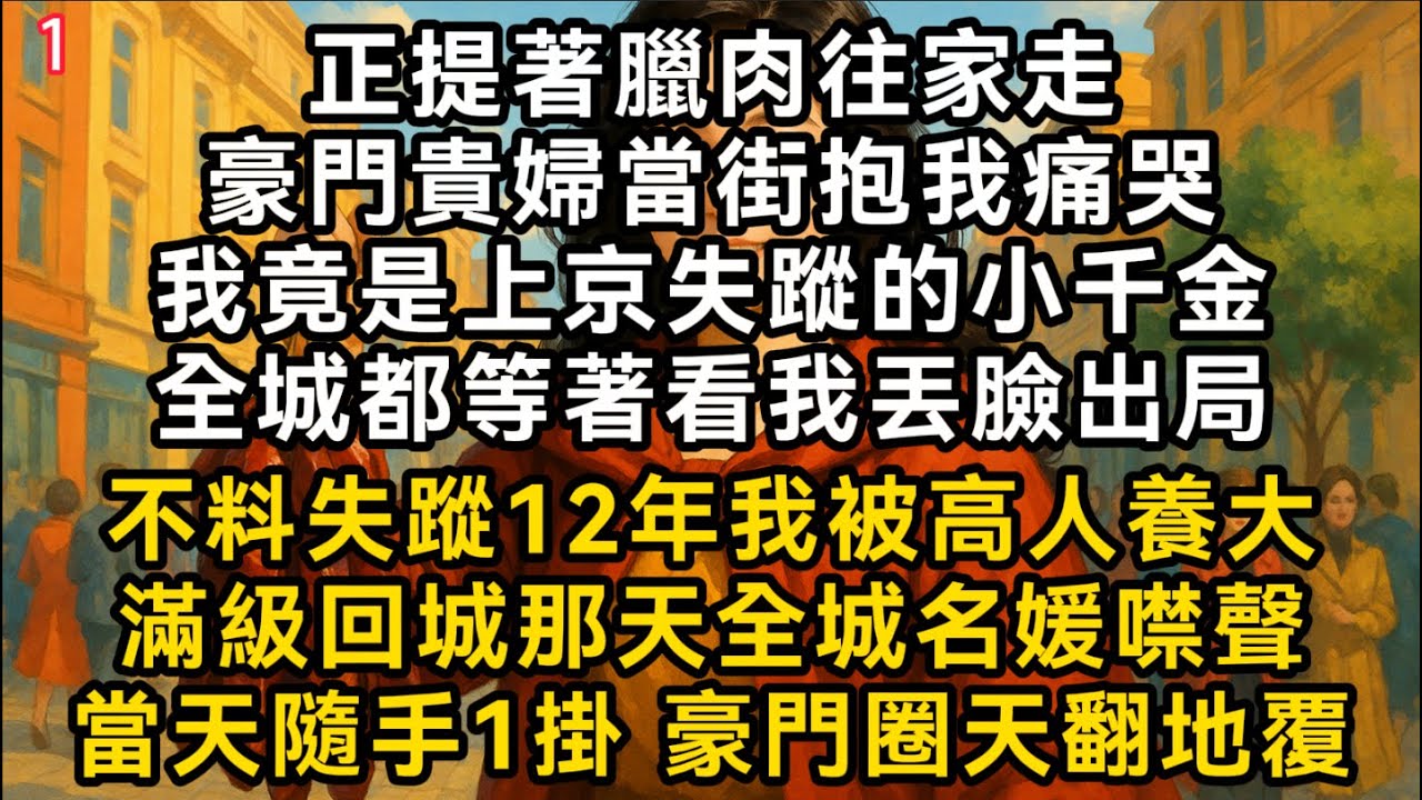 【玄學大佬1】豪門貴婦當街抱我痛哭我竟是上京失蹤的小千金全城都等著看我丟臉出局不料我被高人養大滿級回城那天全城名媛噤聲當天隨手1掛 豪門圈天翻地覆#書林小說 #重生 #爽文 #情感故事 #唯美频道