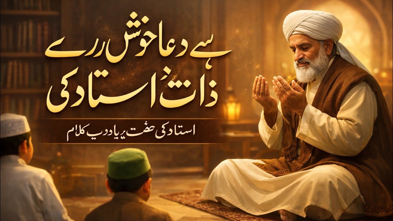 Nabi ﷺ ustaz bana k bheje gaye the ustaz k liye DUA  din bhala ho bhali raat ustaz ki#Allah #motivat