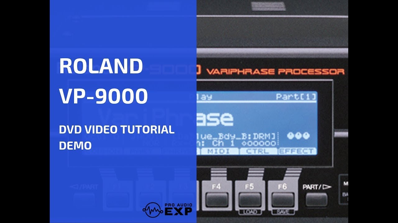 Roland VP-9000 DVD Video Tutorial Demo Review Help