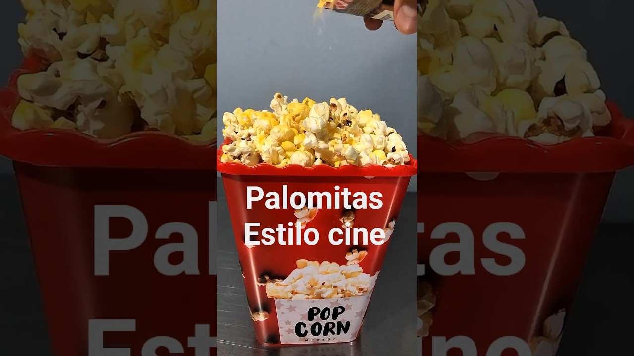 Palomitas estilo CINE en casa 🍿 &iexcl;Con solo 3 ingredientes! #popcorn #shortvideo #short #shortfeed