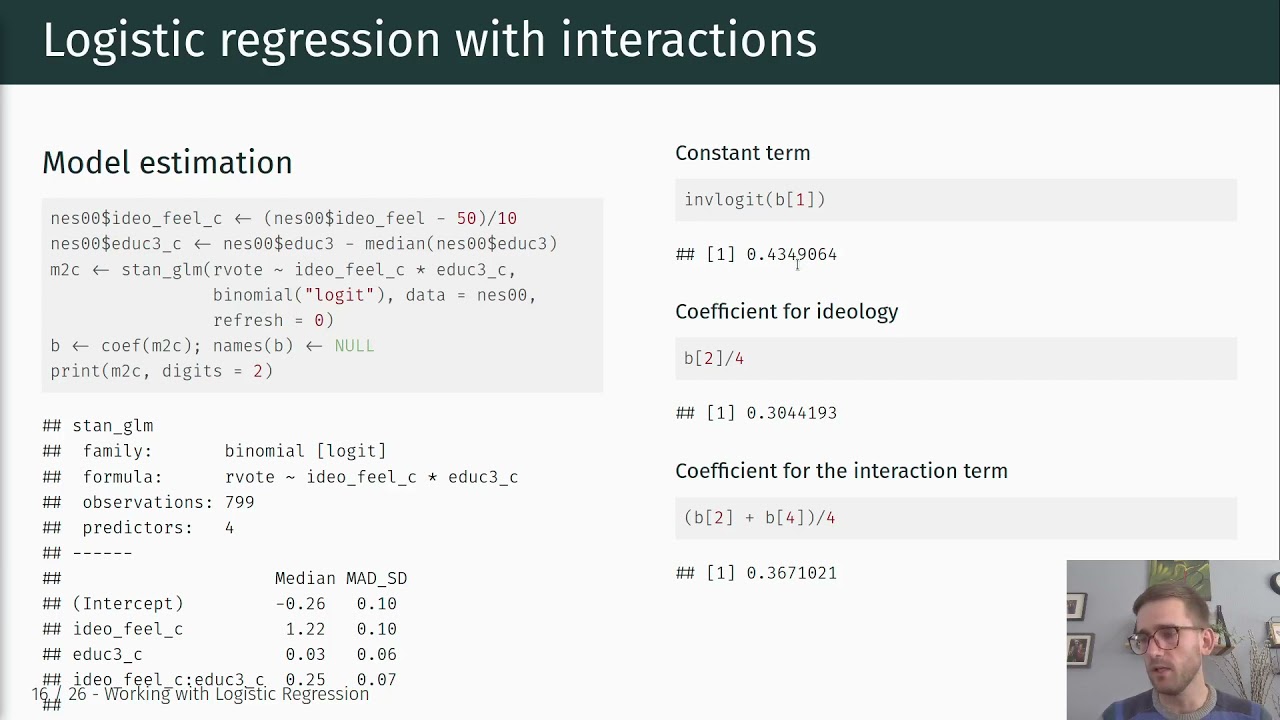 POL SCI 702 - 09 Working with Logistic Regression: Plotting Interactions
