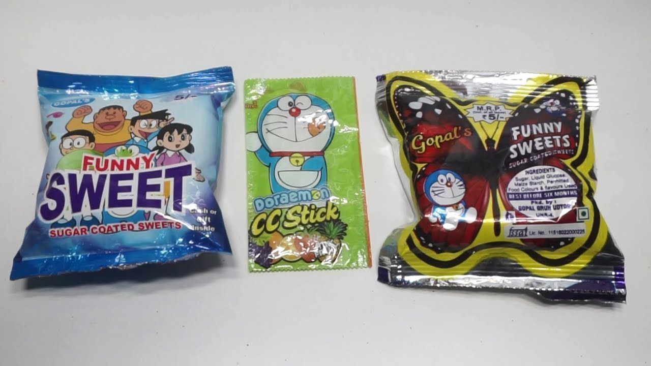 Collection Of Doraemon Funny Sweet,Doraemon CC Stick and Doraemon candy With Free Toys
