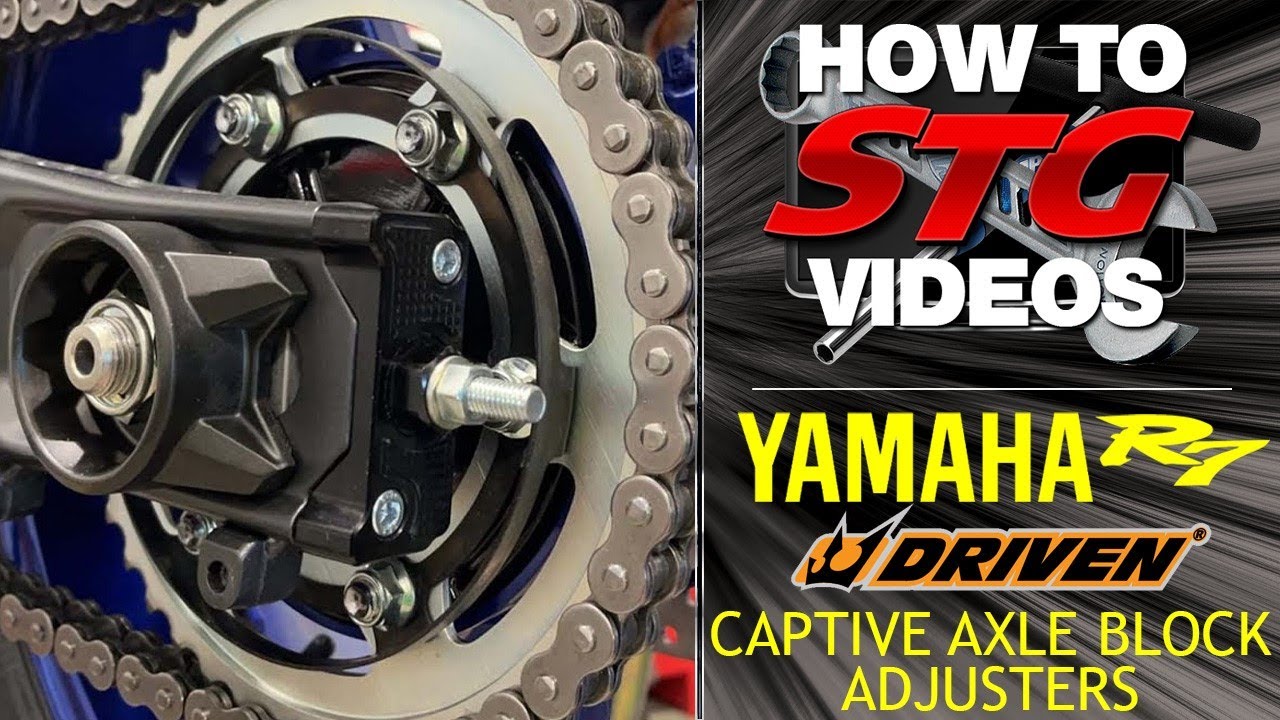 Yamaha R7 Driven Captive Axle Block Adjusters Install | Sportbike Track Gear