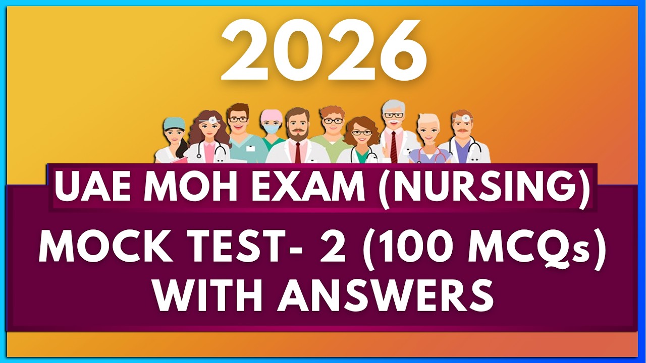 UAE MOH NURSING PROMETRIC EXAM 2026 MOCK TEST - 2 | MIHIRAA