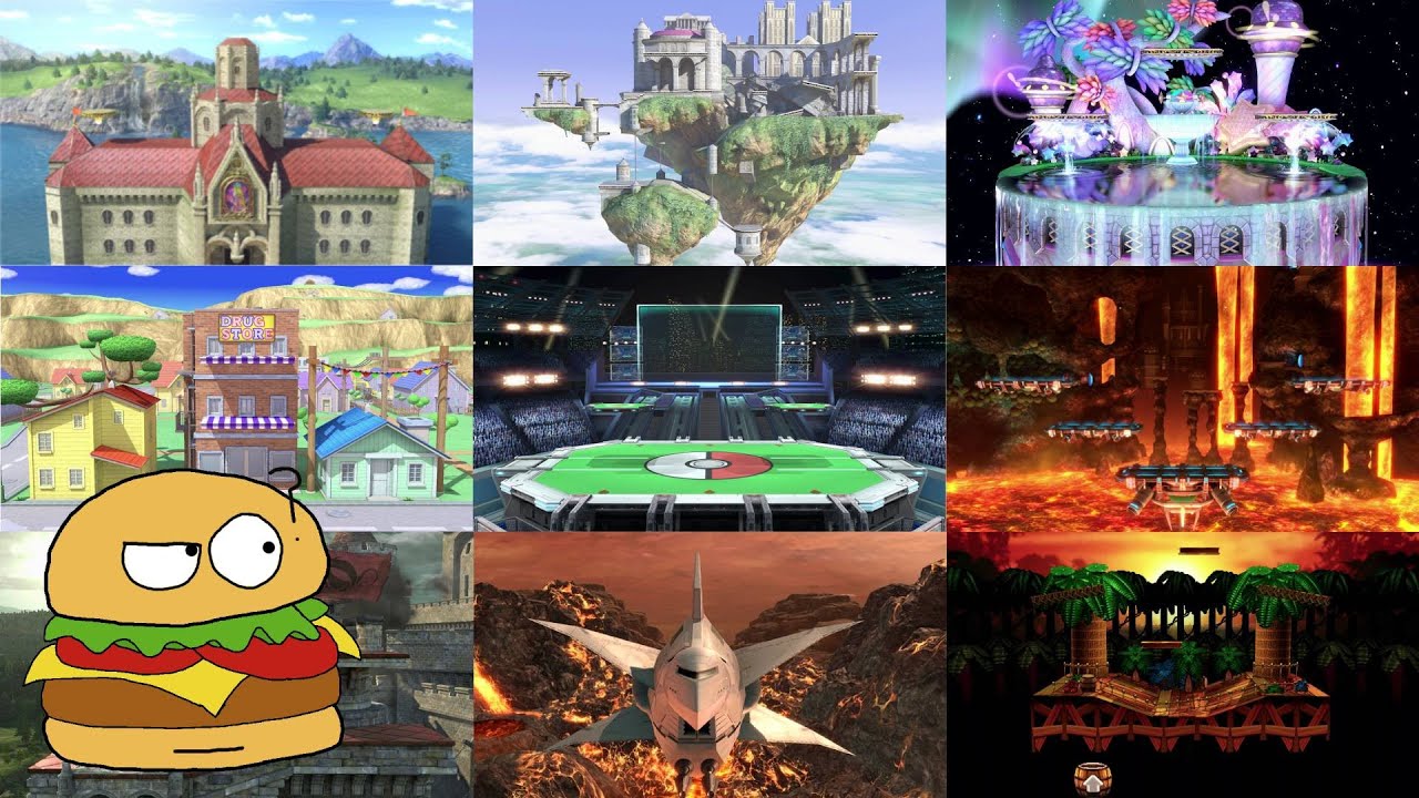 Смогу ли я назвать все арены в Super Smash Bros.?