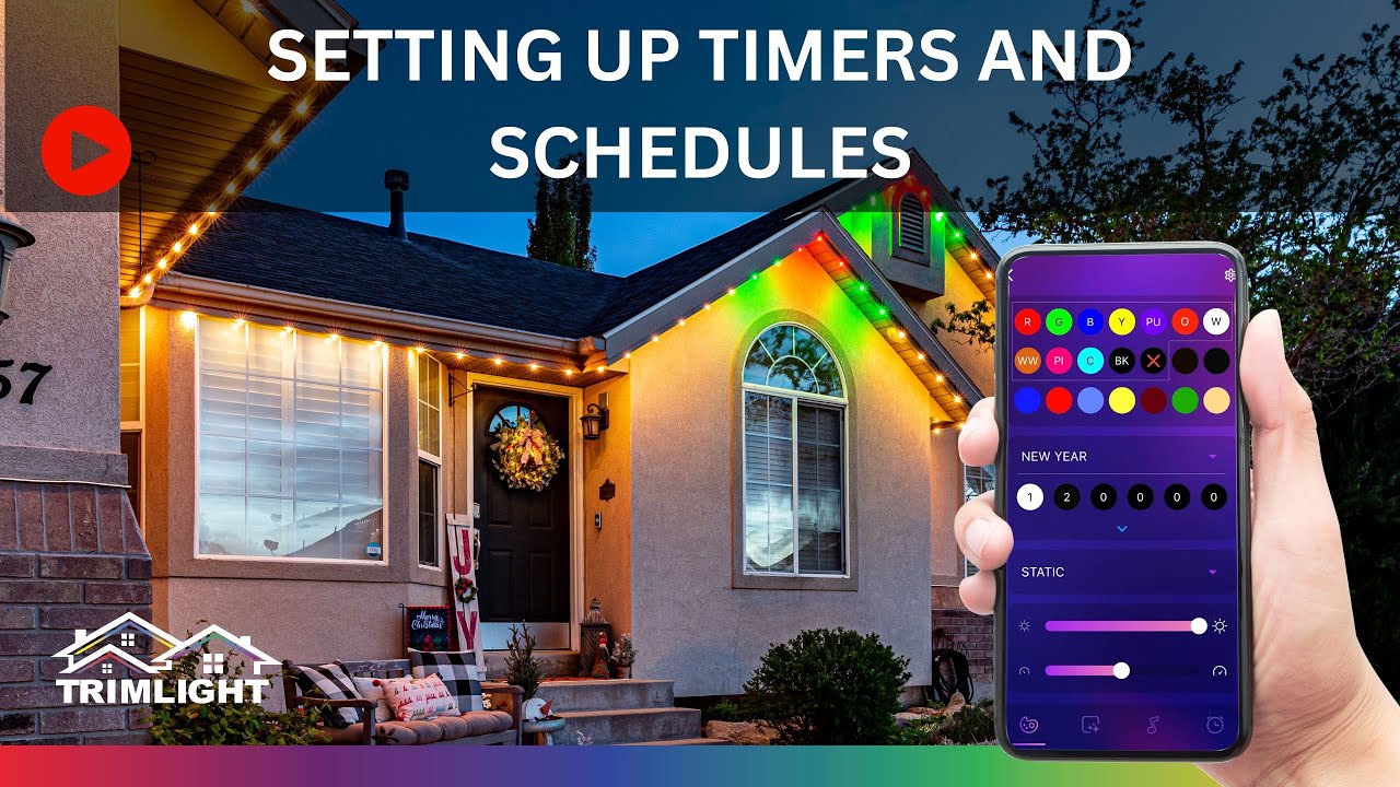 How do I set up timers and schedules with Trimlight Edge?