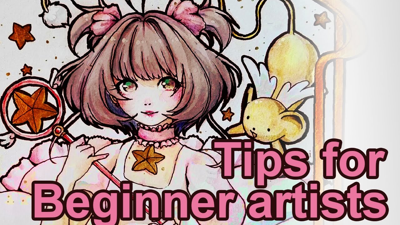 Tips for Beginner Artists + Sakura Card Captor Speedpaint