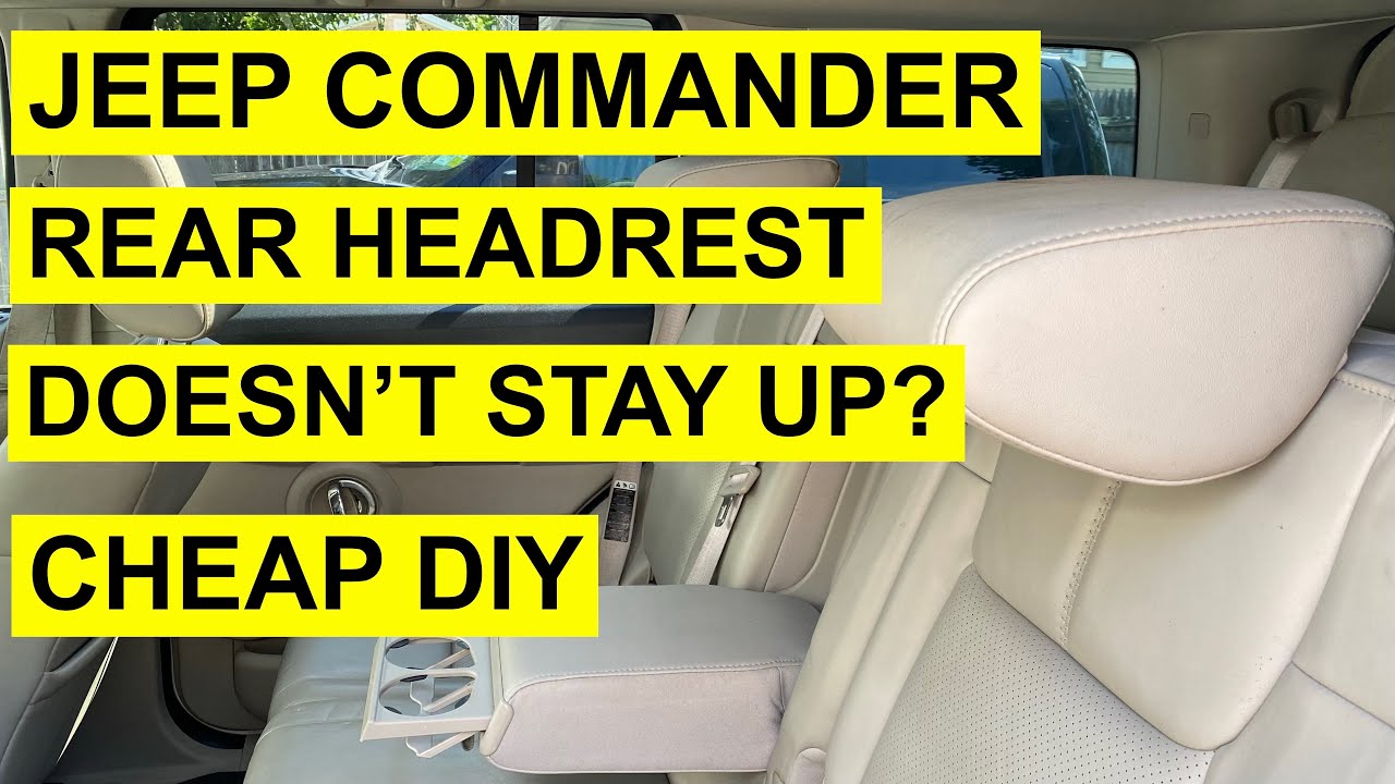 Rear Headrest Won’t Stay Up On Jeep Commander, Jeep Cherokee, Patriot - Cheap DIY