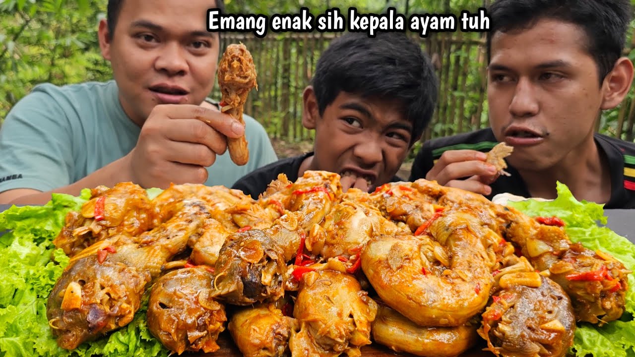 EMANG ENAK BANGET KEPALA AYAM MASAK SAUS TOPOKKI | BIKIN NAGIH