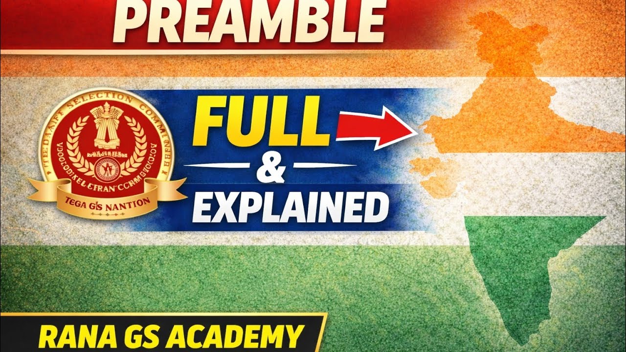 Preamble Full Explained | Indian Constitution | SSC CGL 2026