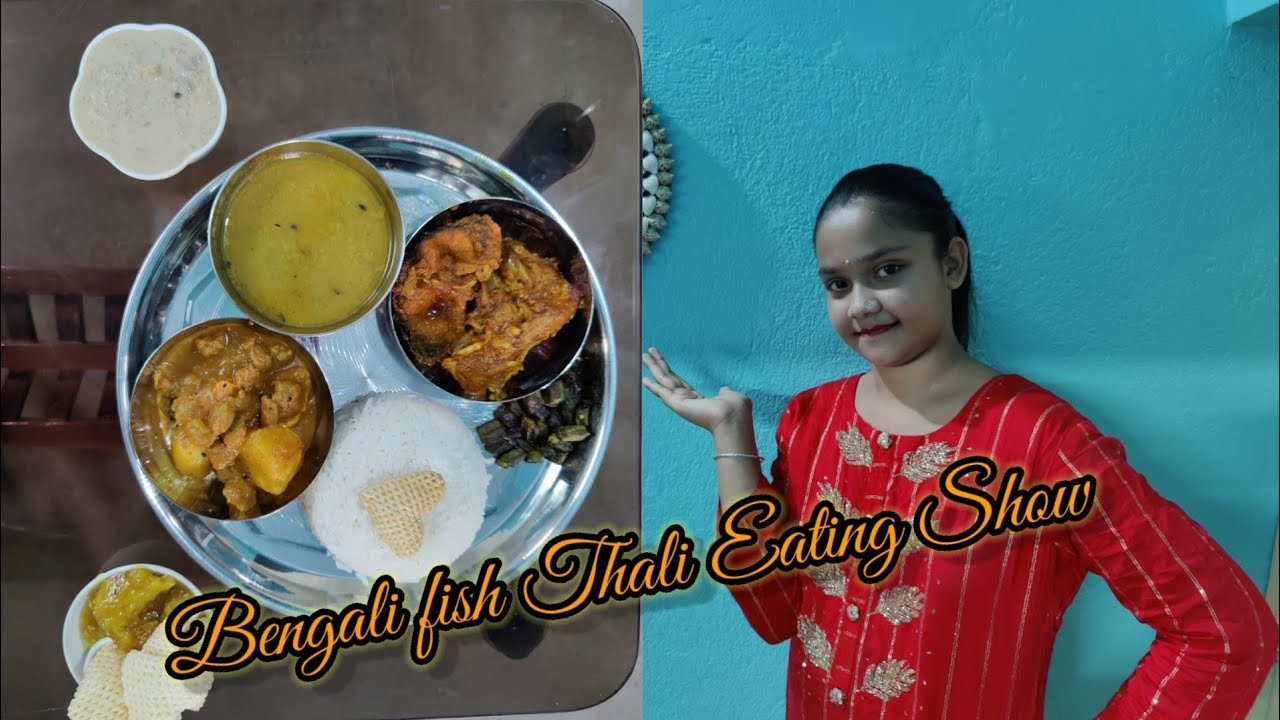 Eating Huge Bengali fish thali//Big Bites//Bengali food asmr//Bengali Eating Show