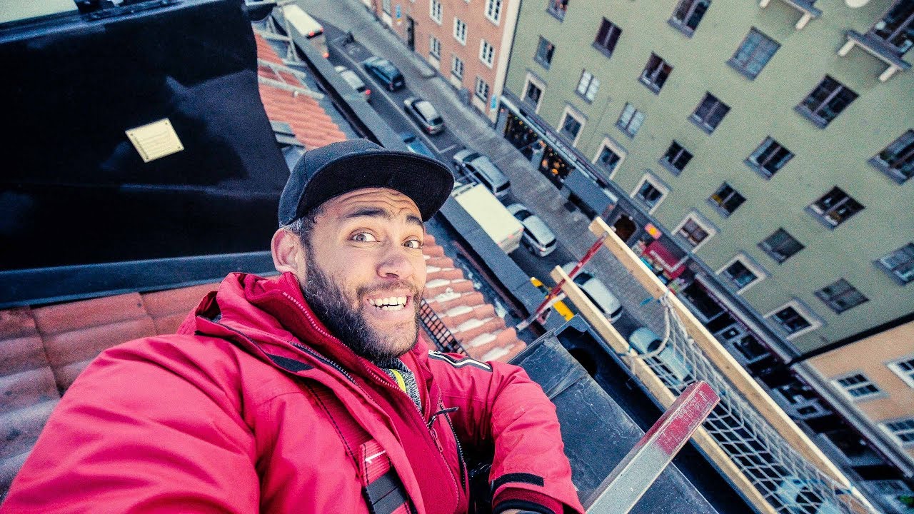 Jag klättrar upp på ett 6-vånings TAK | Riley Praktiserar