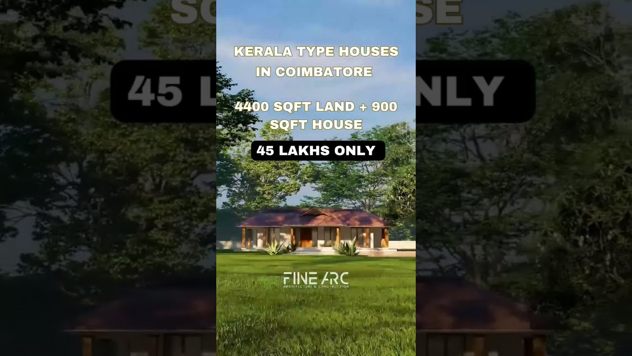 KERALA TYPE FARM HOUSE FOR SALE IN COIMBATORE..2BHK VILLAS FROM 45 LAKHS WITH WORLD CLASS AMENITIES