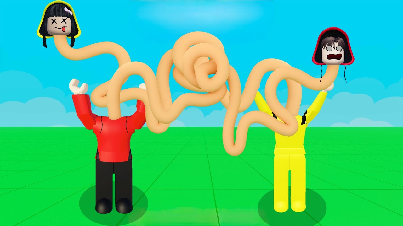 Leher Yuta, Mio Dan Baby Celine Jadi Panjang Buat Makan Buah || ROBLOX