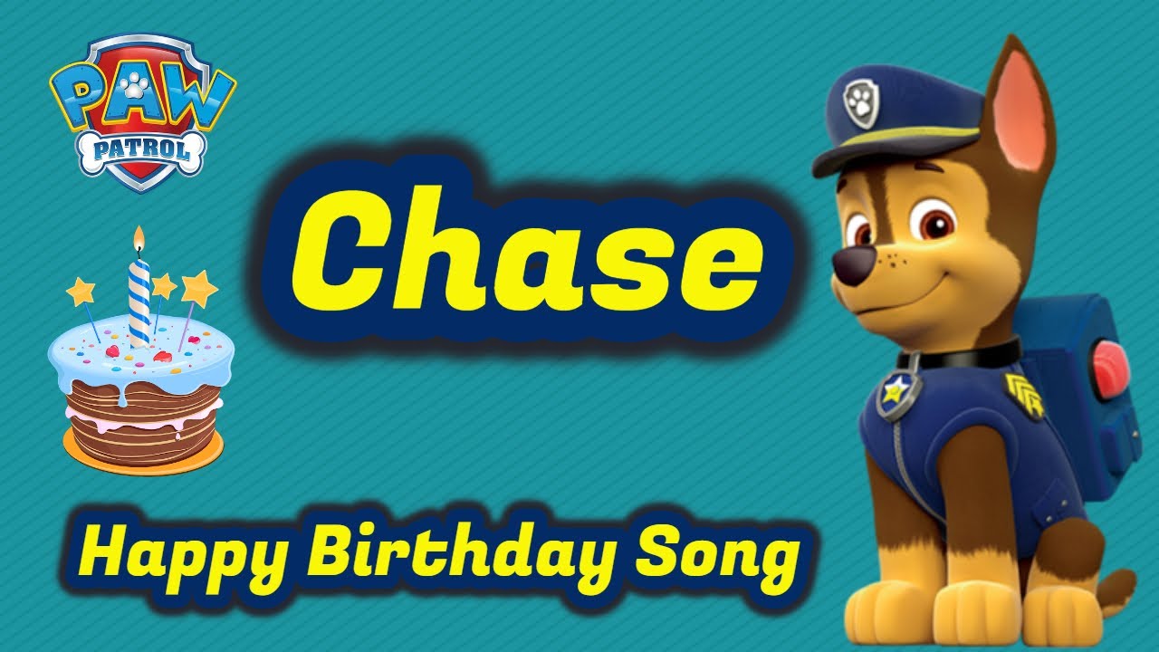 Paw Patrol Chase birthday song | Chase happy birthday song