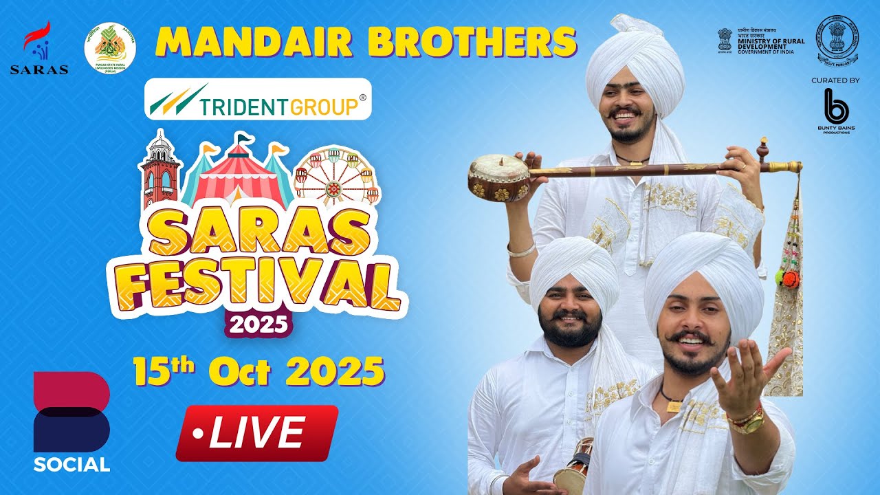 MANDAIR BROTHERS🎤 | LIVE🔴 | SARAS FESTIVAL | LUDHIANA | 15OCT