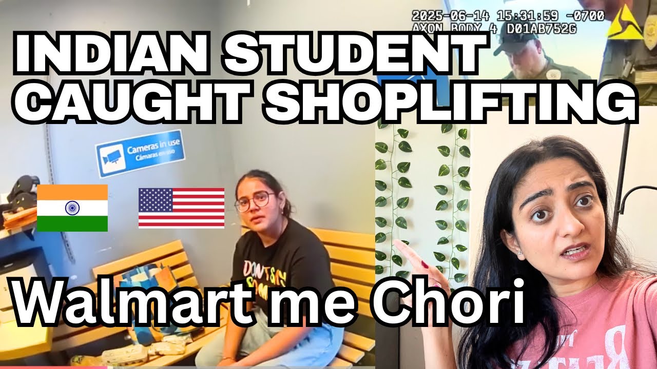 An Indian STUDENT was caught Shoplifting at Walmart USA😳 #shoplifting #indianstudentcaught #walmart