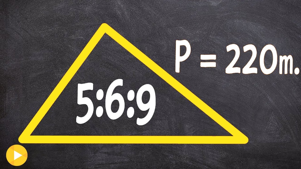 Given the ratio of sides and perimeter of a triangle find the lengths