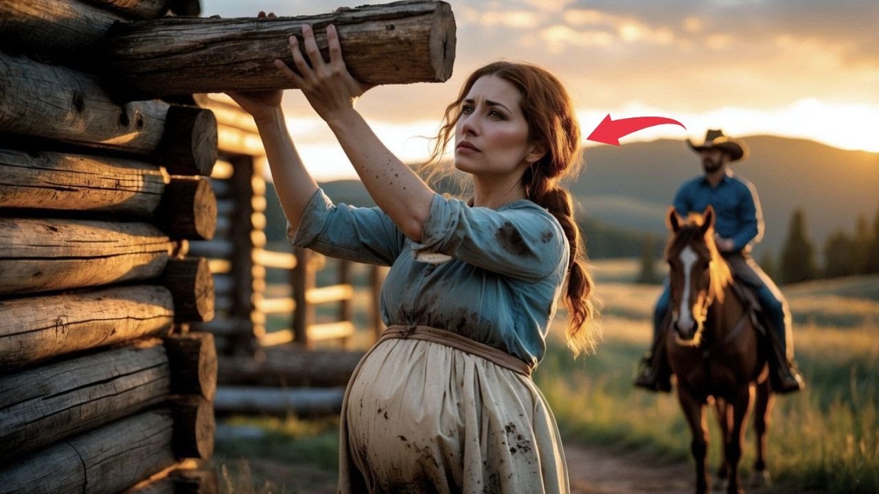 « Elle bâtissait sa cabane, bûche après bûche… Le cowboy veuf la regardait, rêvant d’une famille »