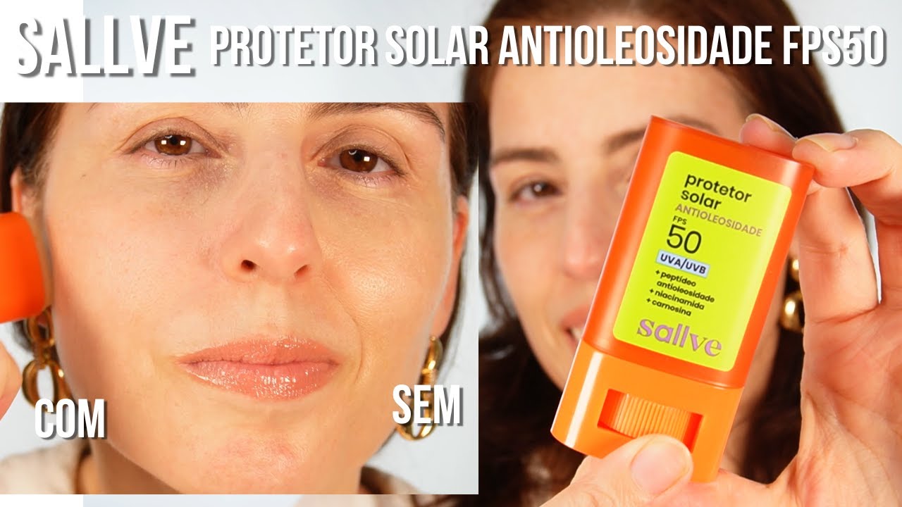 Nem parece protetor solar em bast&atilde;o! O novo Sallve Antioleosidade &eacute; diferente de tudo que j&aacute; testei