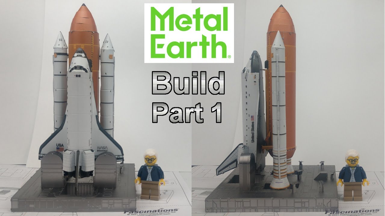 Metal Earth Premium build -  Space Shuttle launch kit Part 1