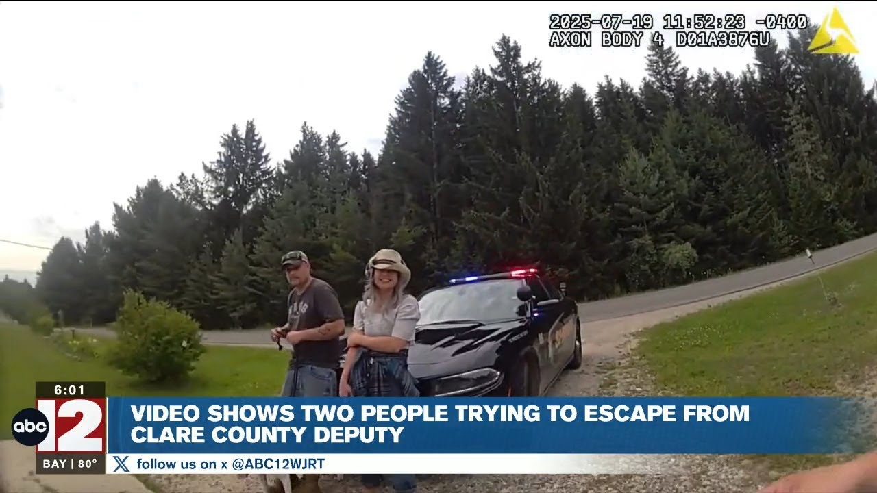 Clare County body camera video shows attempted escape