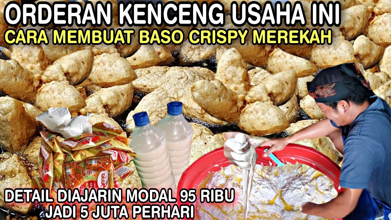 PROSES CARA BUAT BASO GORENG CRISPY MEKAR || MODAL 95rb SIAP JUALAN PERHARI 5 JUTA USAHA INI Di 2023