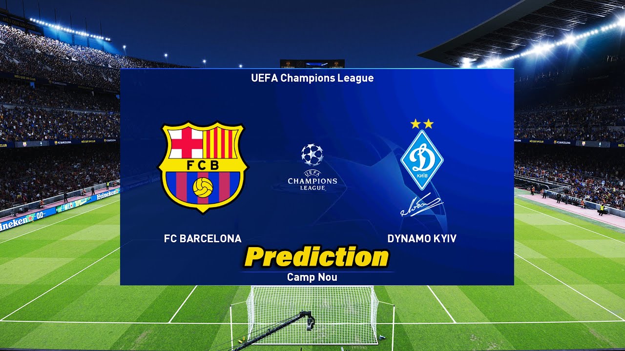 Barcelona vs Dynamo Kyiv ● eFootball 2022 - Champions League | Prediction Gameplay