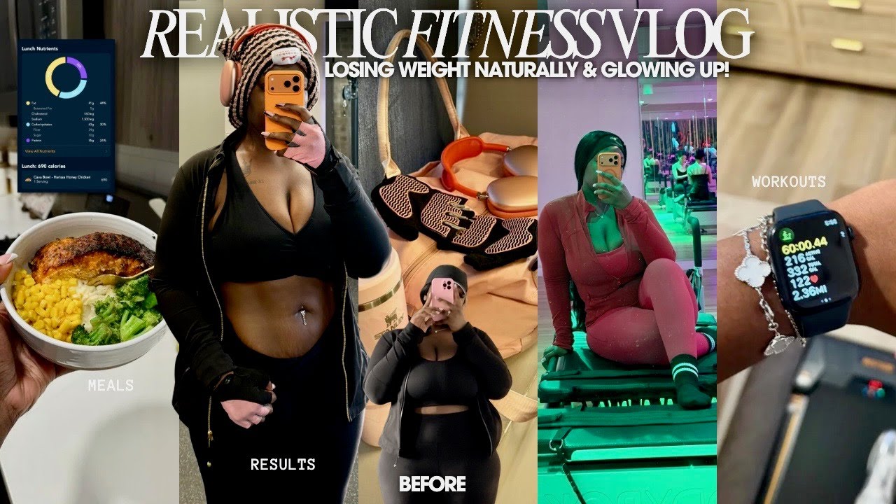 Fitness Vlog: How I lost weight NATURALLY & *glow'd up* Workouts, Meals, Calorie Tracker, Discipline