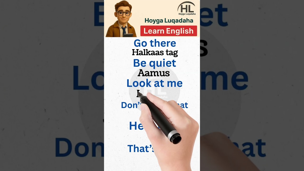 English and somali phrases #shorts
