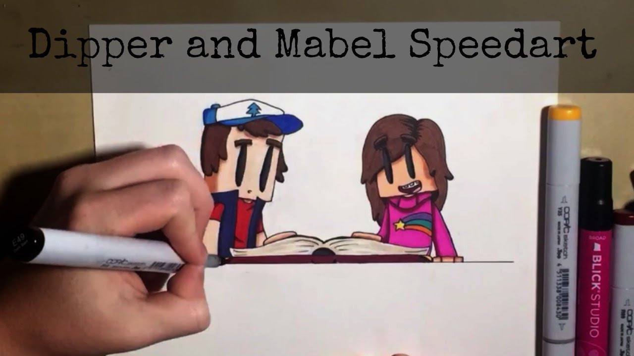 DIPPER AND MABEL | Gravity Falls Speedart