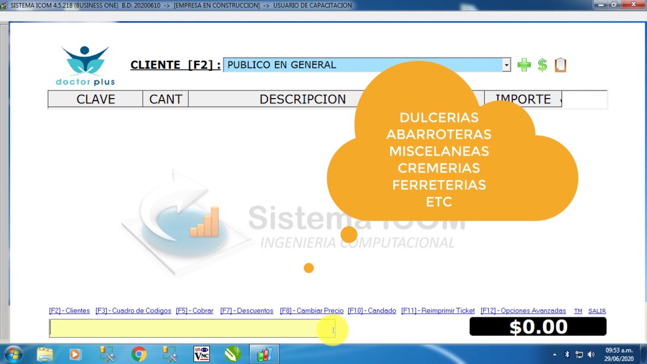 Venta en gramaje, mililitro, metros, en el sistema punto de venta ICOM