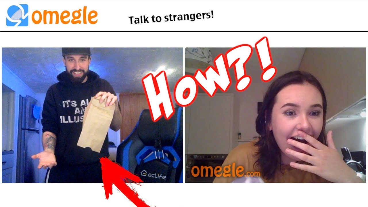 Смешные реакции на магию на OMEGLE!